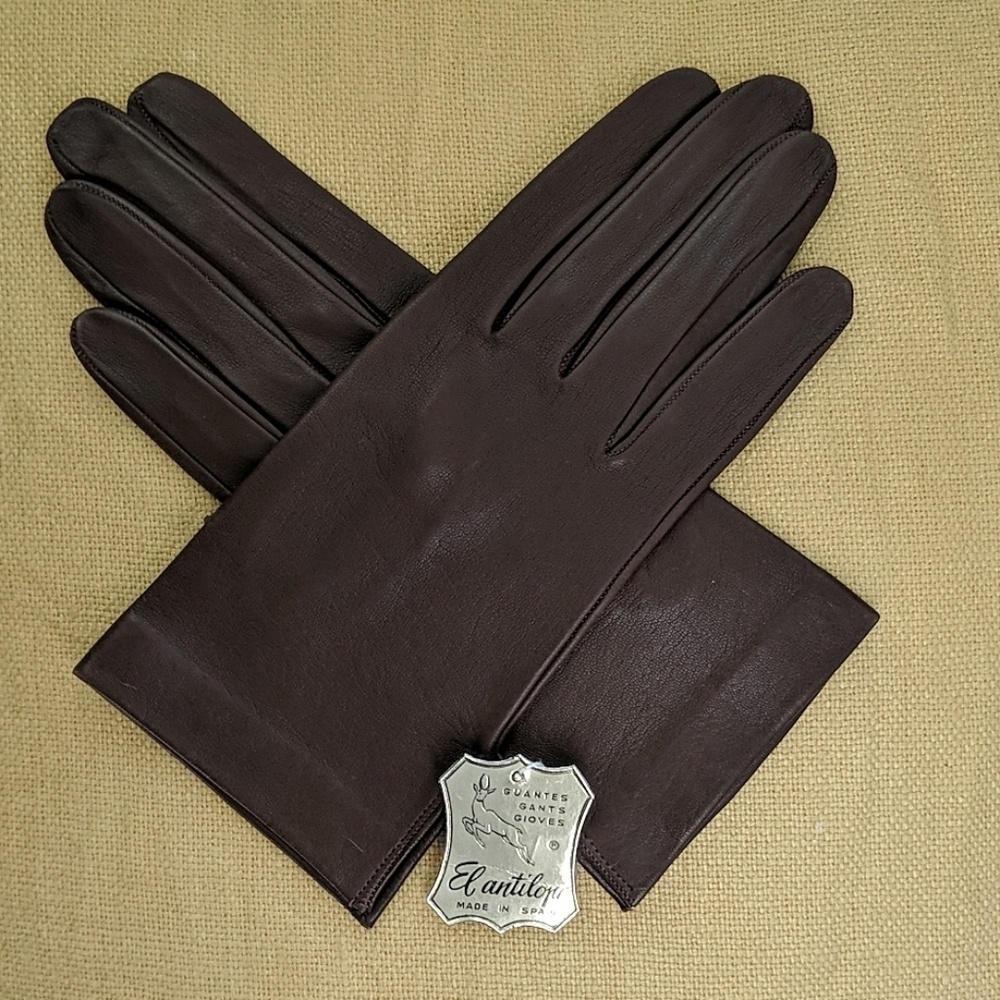 Vintage Leather Guantes Gants Gloves